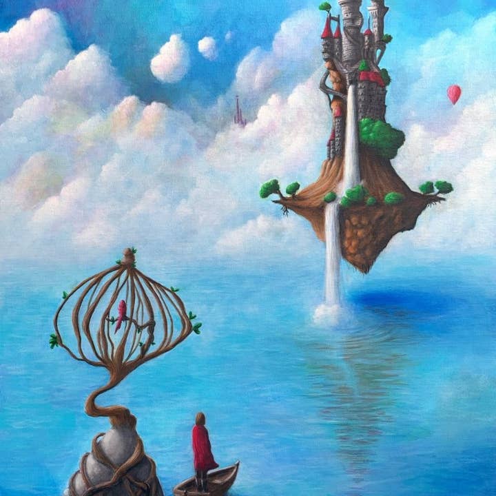 Floating Castle - Painting for wholesale by Paul Castle Studio