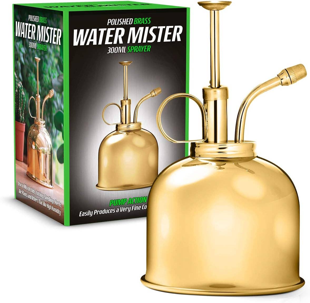 Wholesale Gifts Tomorrow – wholesale Plant mister – Metal Water Mister Vintage Polished Solid Brass 300ml1
