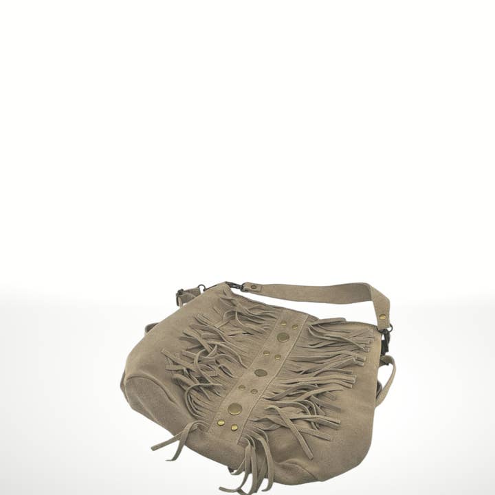 ITALIAN'S LEATHER - Wholesale Shoulder Bag - Women's - Ribelle suede leather bag 2509046