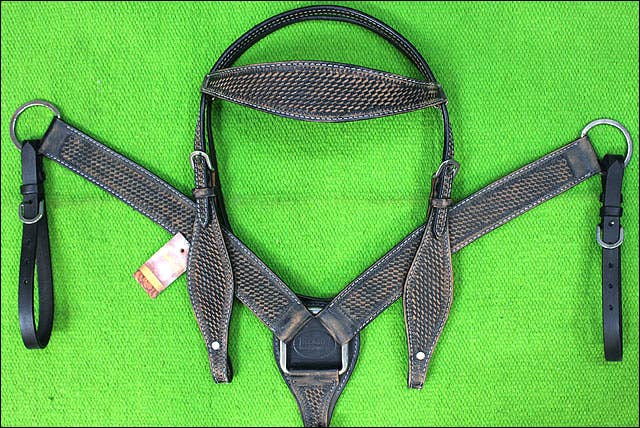 HILASON - Wholesale Horseback Riding Gear - HILASON Western Horse Headstall Breast Collar Set Tack Genuine American Leather | For Horses Headstalls6