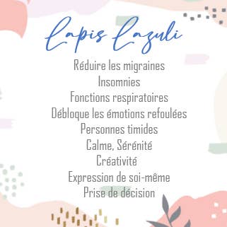 Mademoiselle Moana - Wholesale Beaded/Pearl Necklace - LAPIS LAZULI PENDANT - Communication/Friendship2