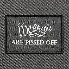 VI FOLKET ER VREDE Vævet Moralemærke for engroshandel hos BritKitUSA