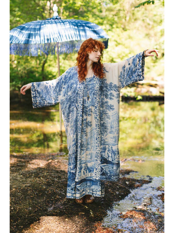 Market of Stars (Worldwide) - Wholesale Kimono - Women's - Let The Light In Opera Duster Kimono Robe w/ Delft1