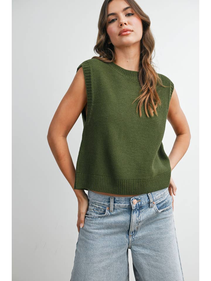 BUTTERMELON - Wholesale Gebreide top - Dames - Effen gebreide top - BMW76005