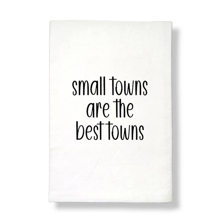 Kleine steden zijn de theedoek van de beste stad voor wholesale door Sycamore Creek Makers