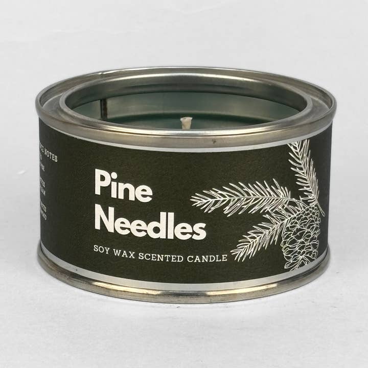 Pine Needles Paint Tin Candle | Scent Palette for wholesale by The Yorkshire Candle Company Limited