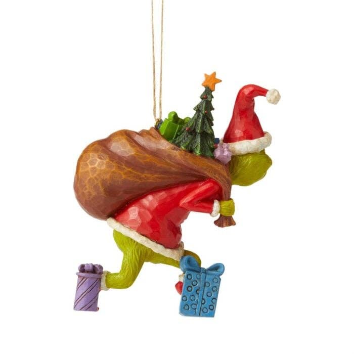 RC Home Decor - Wholesale Ornament - 4.45" Grinch Tiptoeing Ornament1