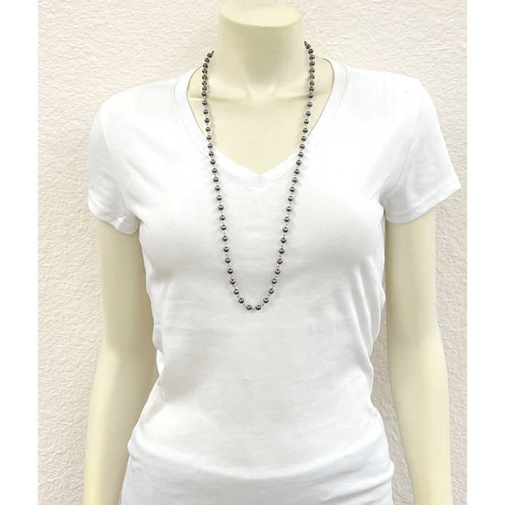 ISAC Trading Inc - Wholesale Beaded/Pearl Necklace - 738076, Handmade Polish Navajo Bead Necklace