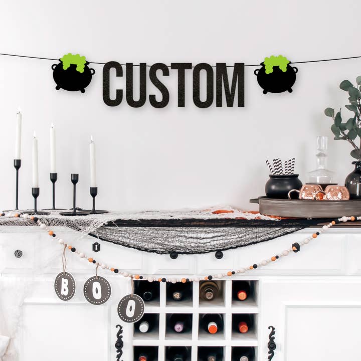 Custom Halloween Banner for wholesale by The Confetti Mixer