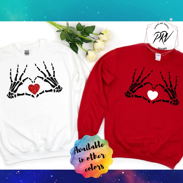 Skeleton Love Heart skjorta för wholesale av PRV_DESIGNS