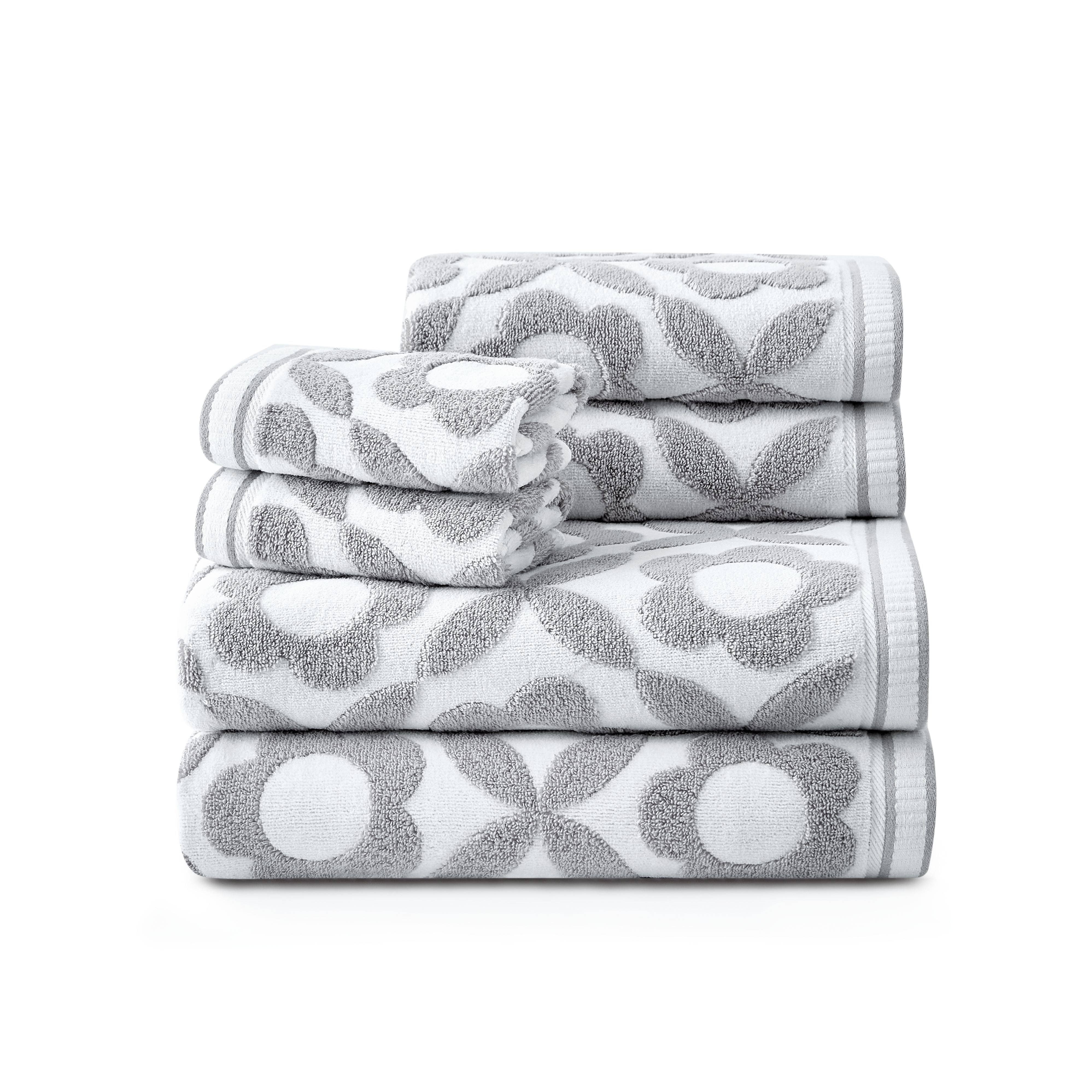 Caro Home - Wholesale Towel Set - Daisy Geo 6-Piece Towel Set4