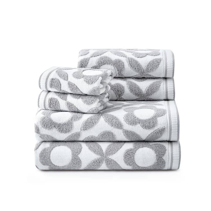Caro Home - Wholesale Towel Set - Daisy Geo 6-Piece Towel Set4