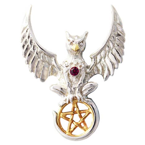 Pendentif Griffin Of Nemesis en argent sterling 925 par Anne Stokes pour la vente par Eastgate Resource