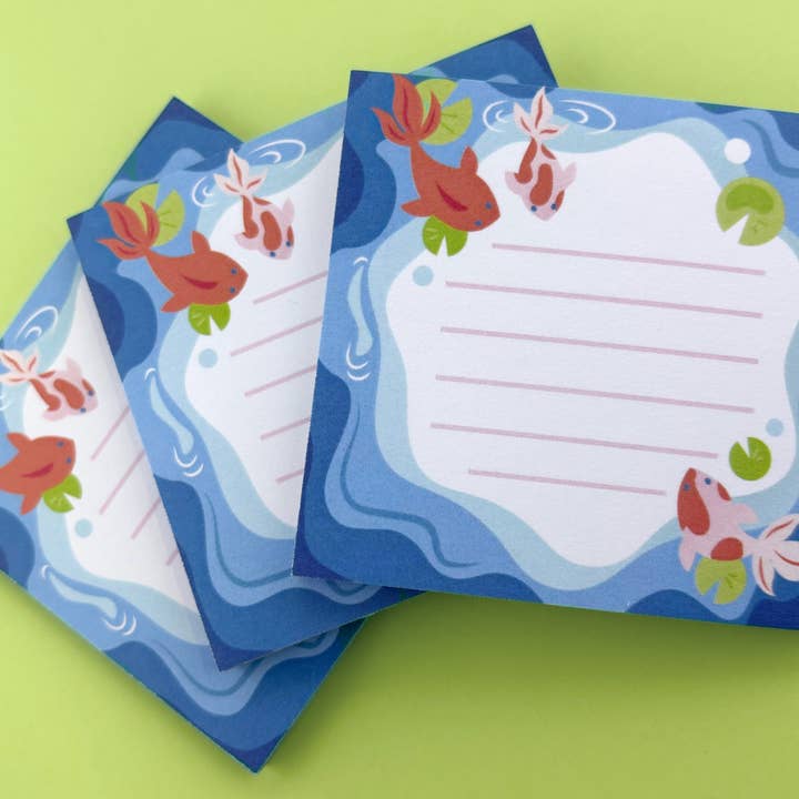 illumerie - Wholesale Sticky Notes - Koi Goldfish Post-it Sticky Note