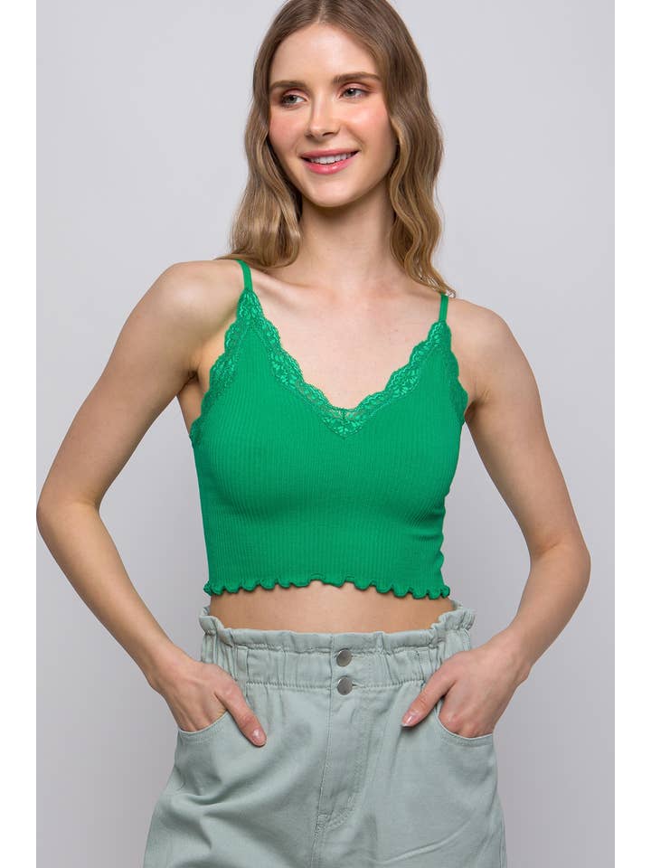 Vanilla Monkey - Wholesale Camisole - Women's - Seamless Laced Detail Camisole