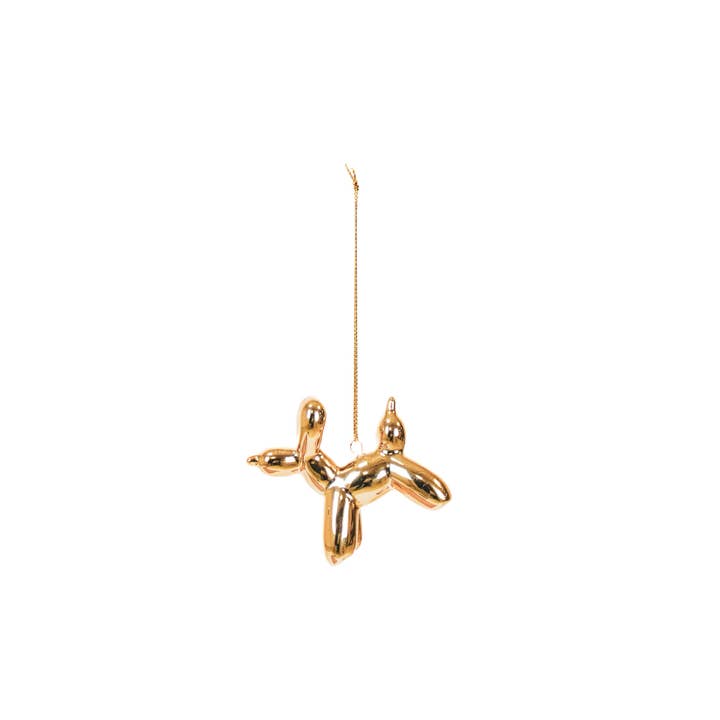Housevitamin bv - Wholesale Ornament - HV Balloon Dog Holiday Ornament - 6,5x3x6cm- Gold
