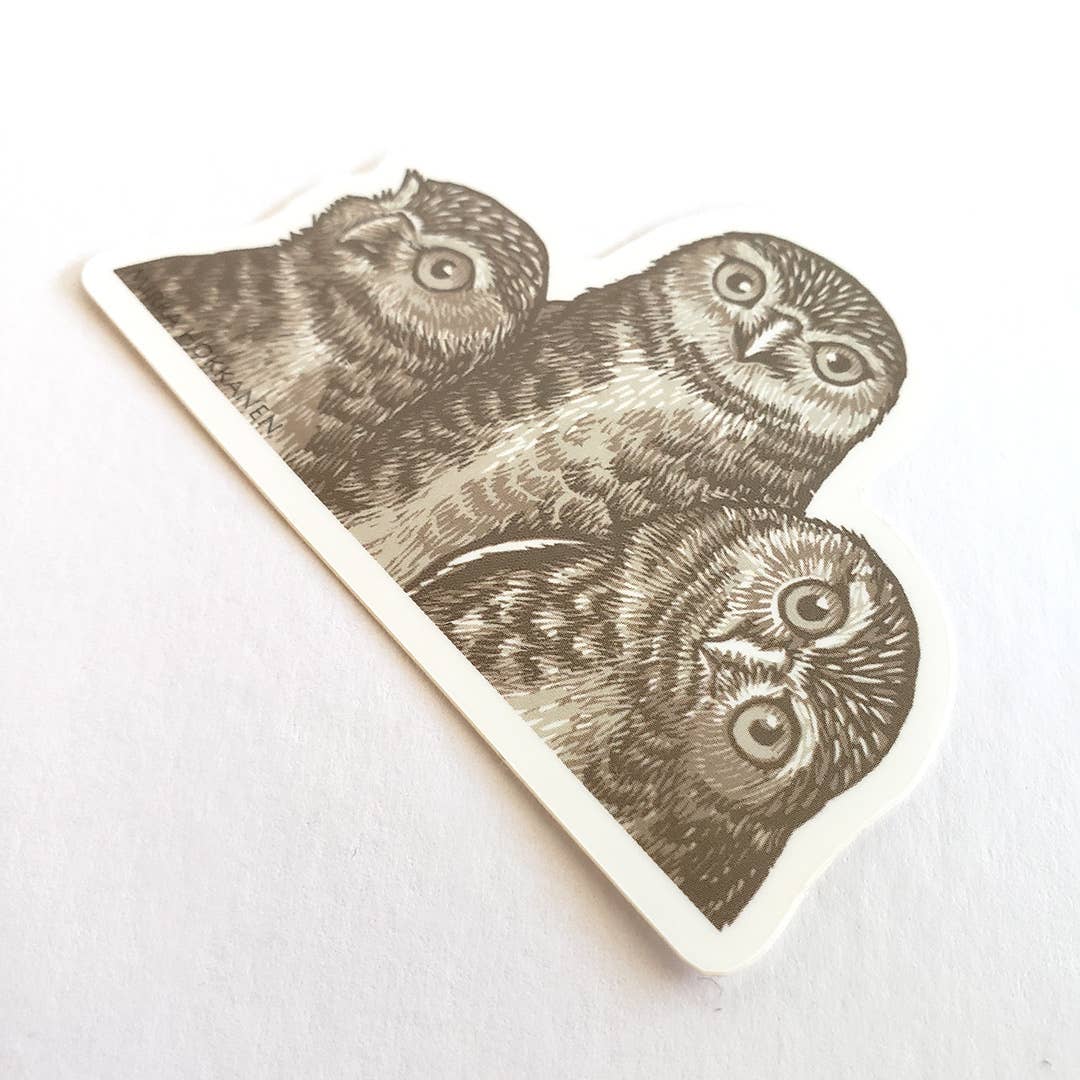 Mirka Hokkanen - Wholesale Sticker - Burrowing Owls Sticker1