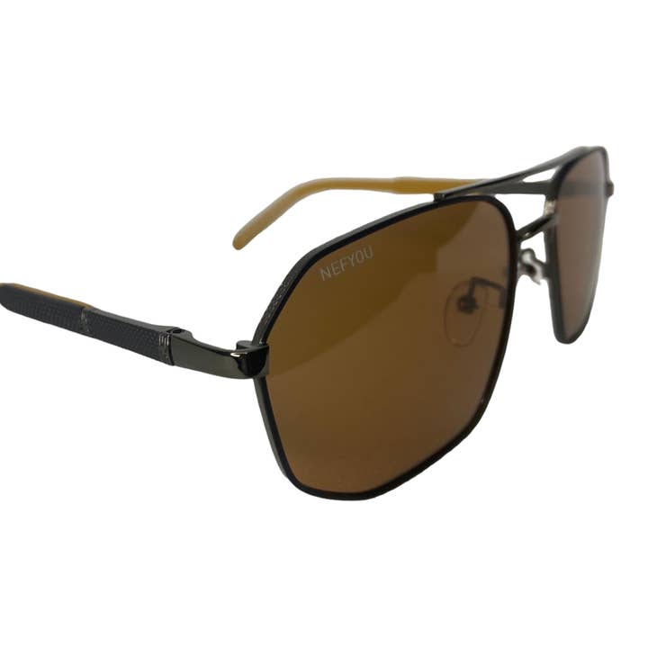 Polariserede solbriller til mænd - MOTAR brune for engroshandel hos Nefyou