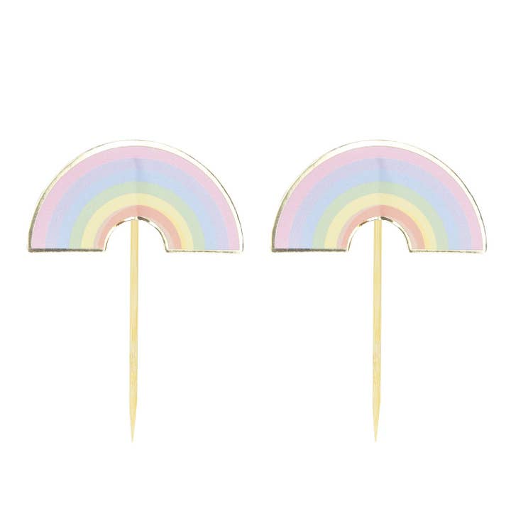 PASTEL RAINBOW COCKTAIL PICKS X 10 for wholesale by Tim&Puce Factory