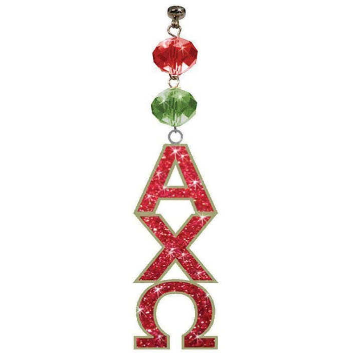 MagTrim - Wholesale Ornament - Logo Bling - Alpha Chi Omega - Magnetic Ornament