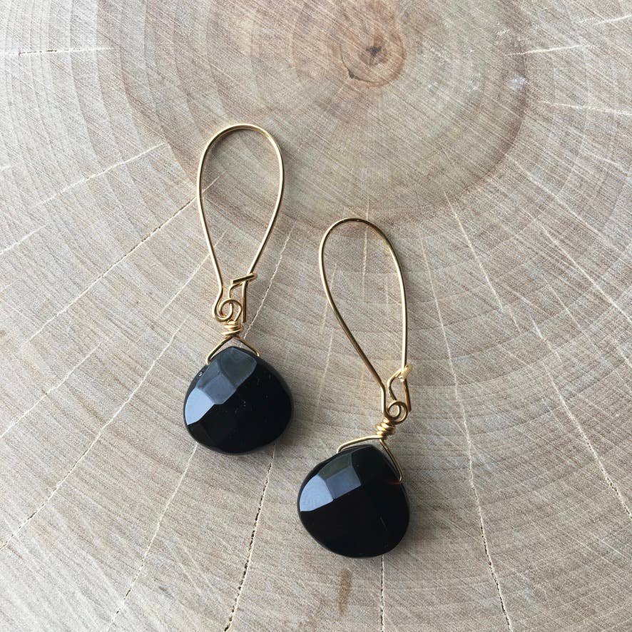 Dana Herbert - Wholesale Dangle Earrings - Gold Sasha Short Gemstone Earrings9