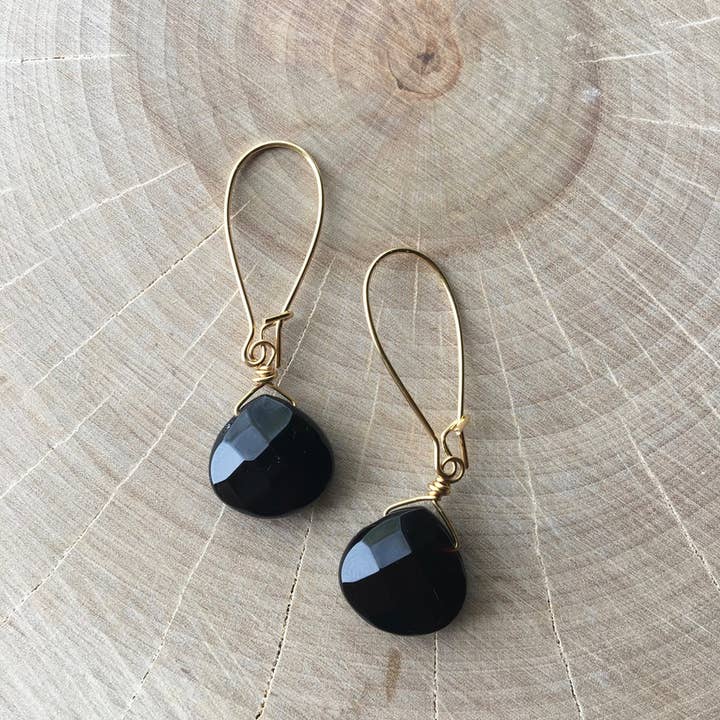 Dana Herbert - Wholesale Dangle Earrings - Gold Sasha Short Gemstone Earrings9