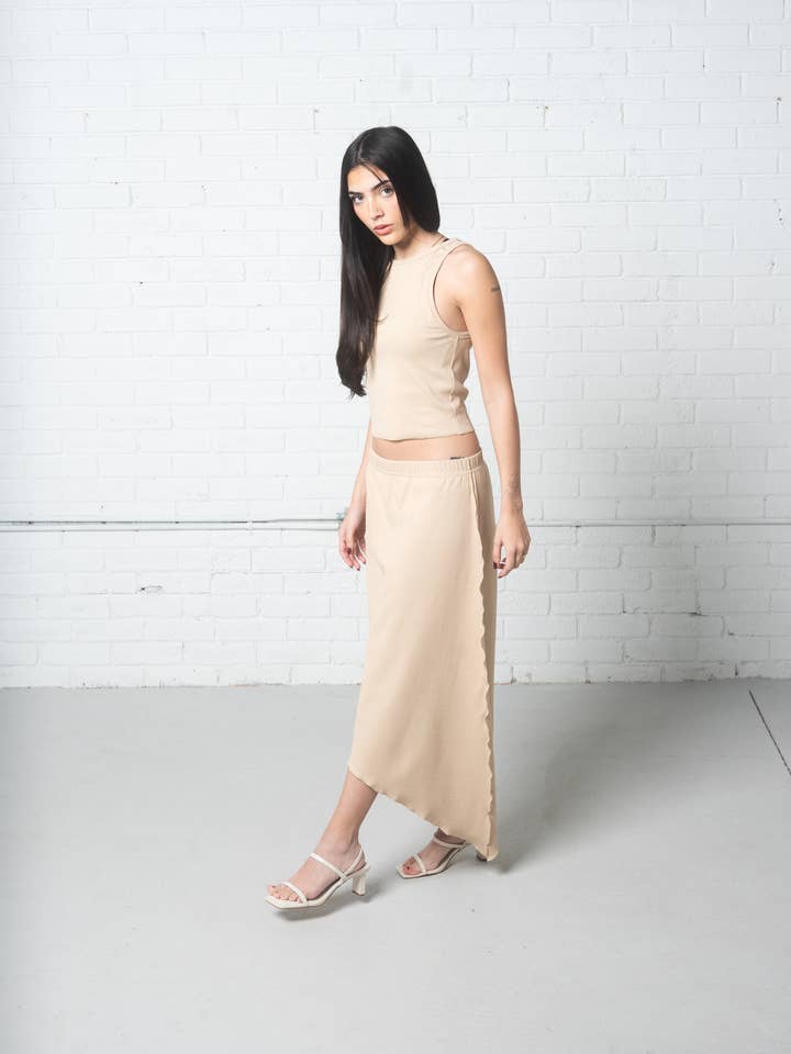 Camisola com nervuras em algodão reciclado por atacado de Baby Be Good