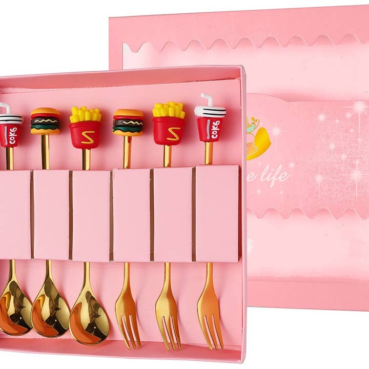 R-H6.1 DC1052-039-1 Coffret Cadeau Couverts 6pcs- Snacks pour la vente par Menga Trading