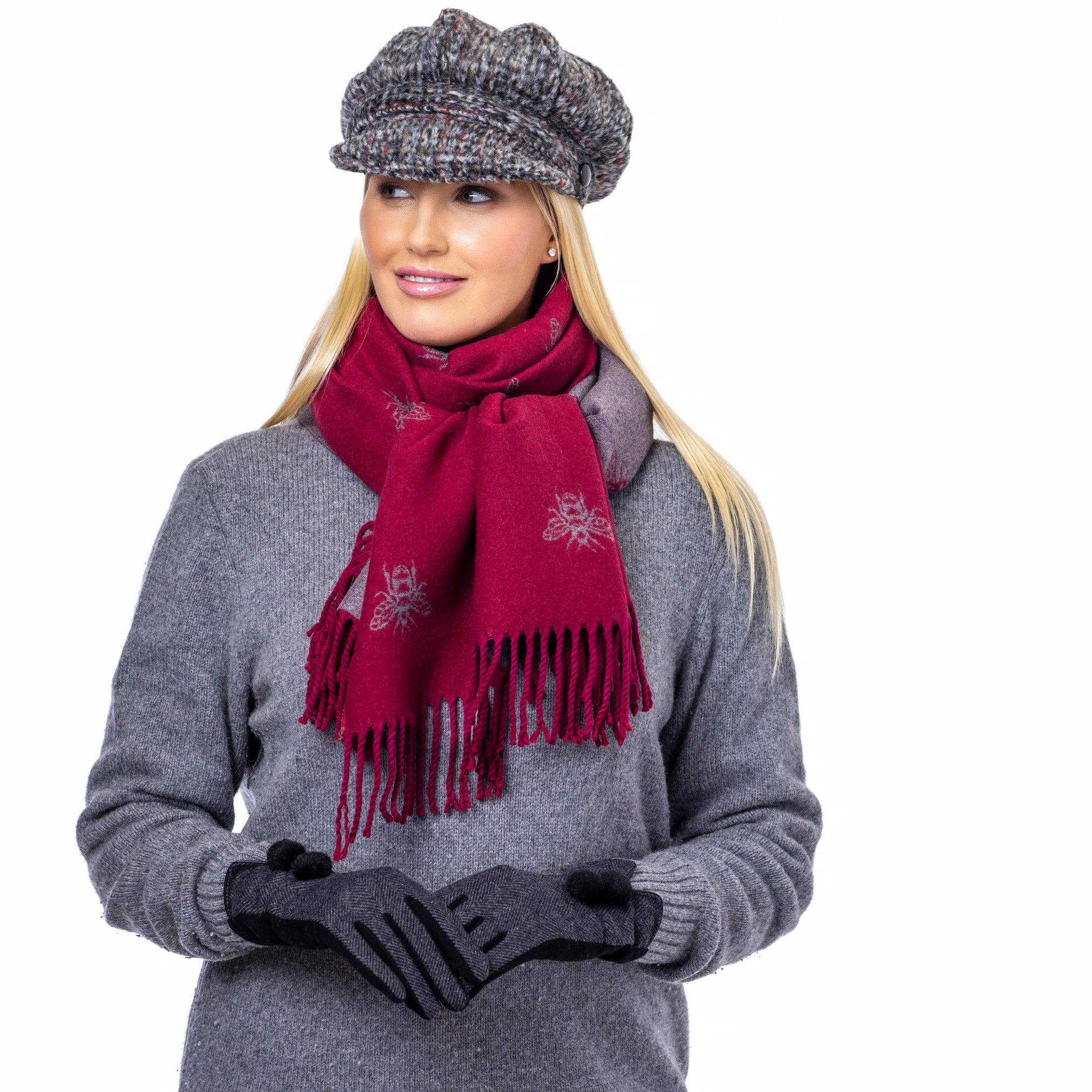 Heritage Traditions – Engroshandel Newsboy/schoolboy hat - Unisex – Brushed tweed newsboy kasket4