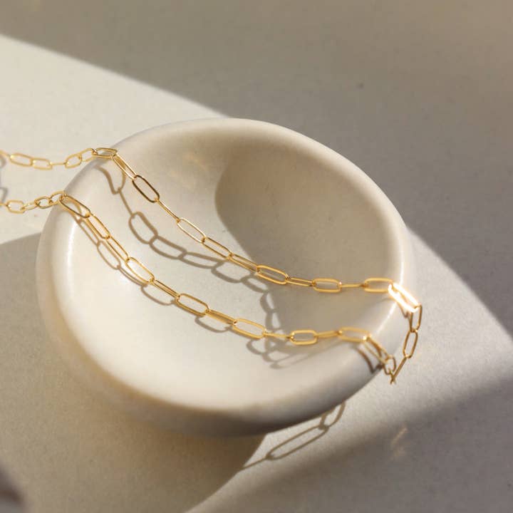 Token Jewelry - Wholesale Schakelketting - Cosette-ketting in 14k goud gevuld of sterling zilver