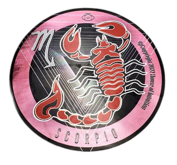 House Of Intuition - Wholesale Sticker - House of Intuition Holographic Scorpio Zodiac Energy Sticker0