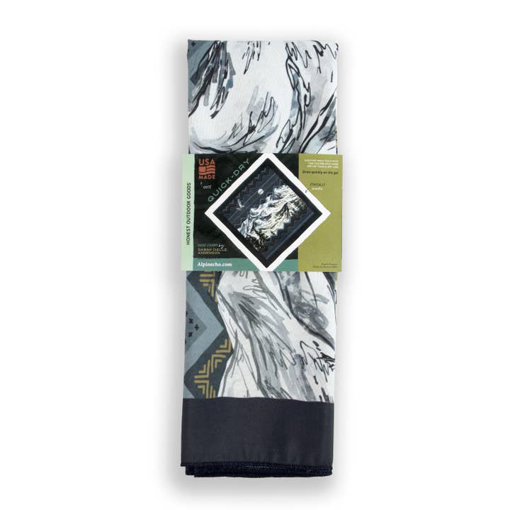 Alpinecho - Wholesale Bandana - Unisex - Moonlit Mountain Quick-Dry Bandana2