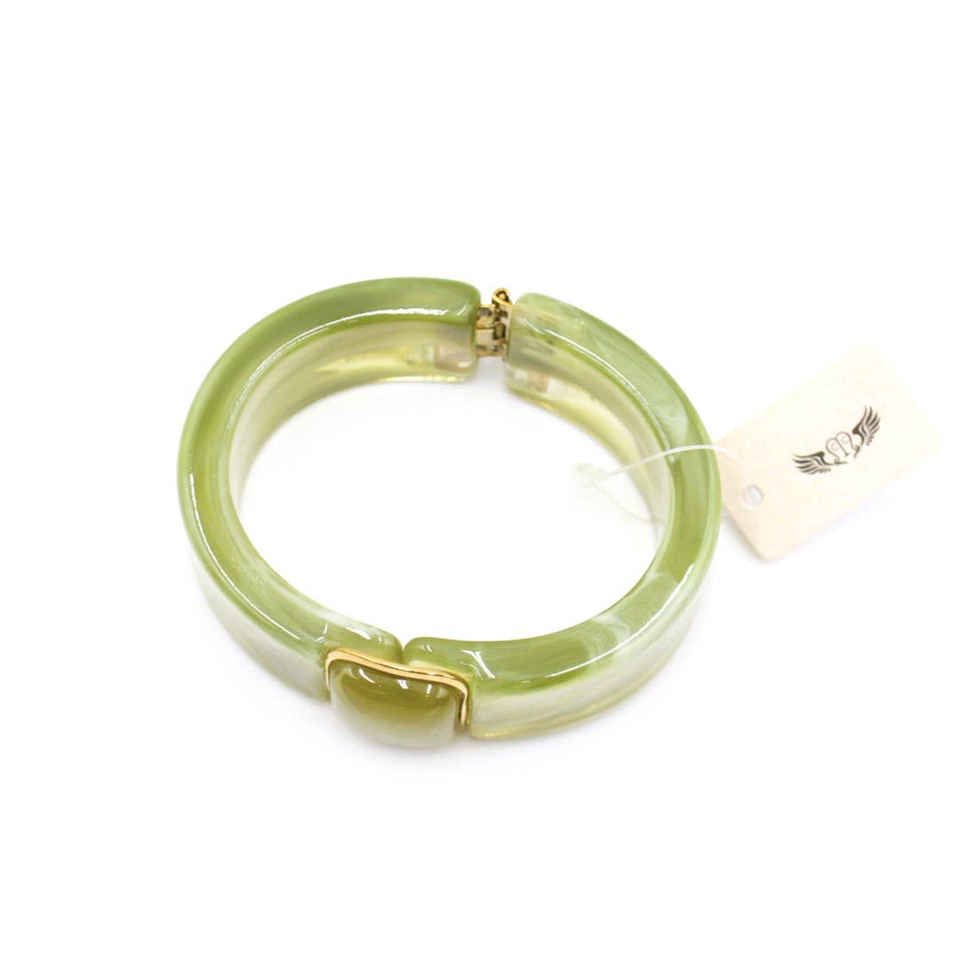 Reference Mode - Wholesale Bangle Bracelet - Resin bangle bracelet with cabochon1