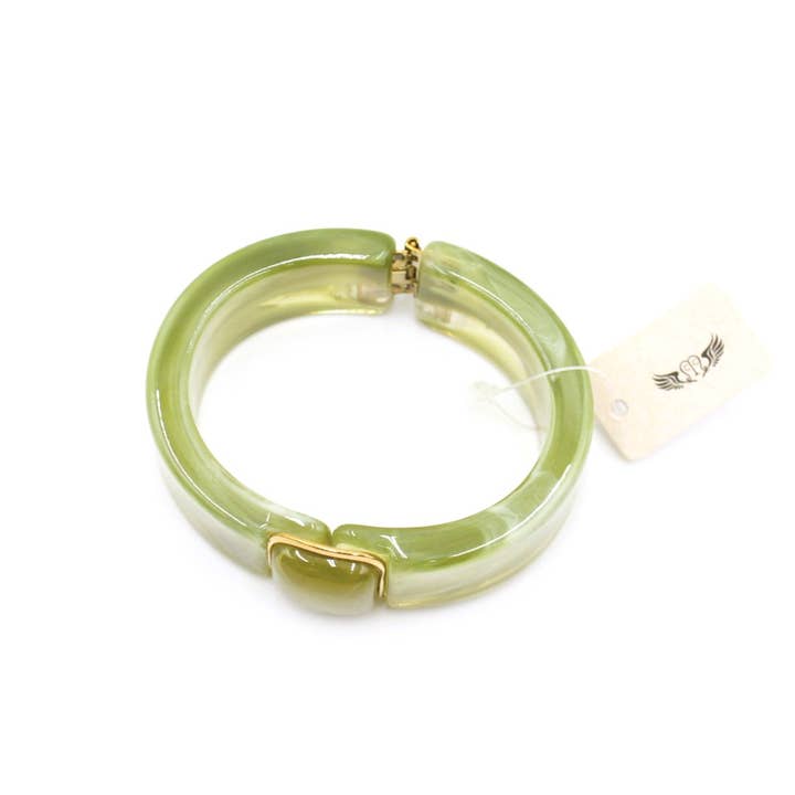 Reference Mode - Wholesale Bangle Bracelet - Resin bangle bracelet with cabochon1