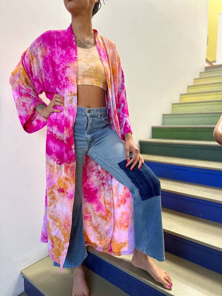 Mira Blackman – Großhandel Bademantel – Damen – Kimono-inspirierter Traum-Morgenmantel5