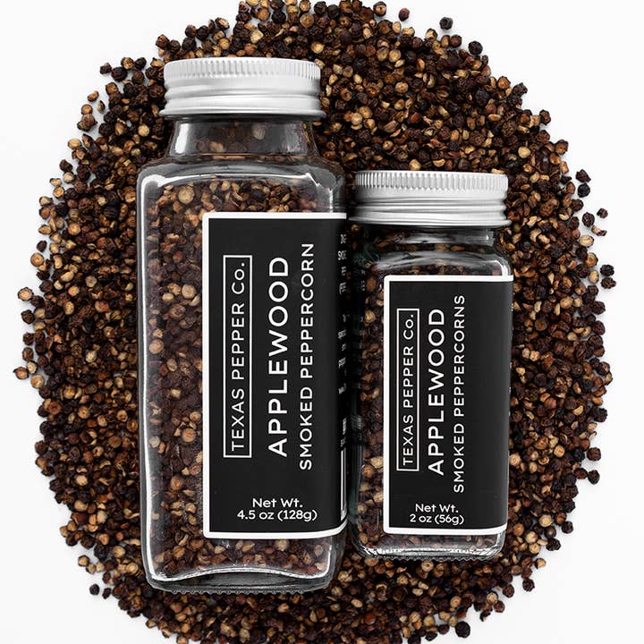 Applewood Smoked Peppercorn for wholesale by Texas Salt Co