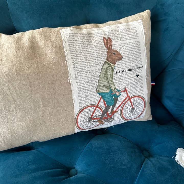 High bourgeoisie rabbit range cushion for wholesale by La marquisette