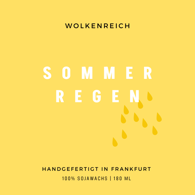 Wolkenreich - Wholesale Jar/Filled Candle - Summer Rain | Scented Candle, Soy Wax0