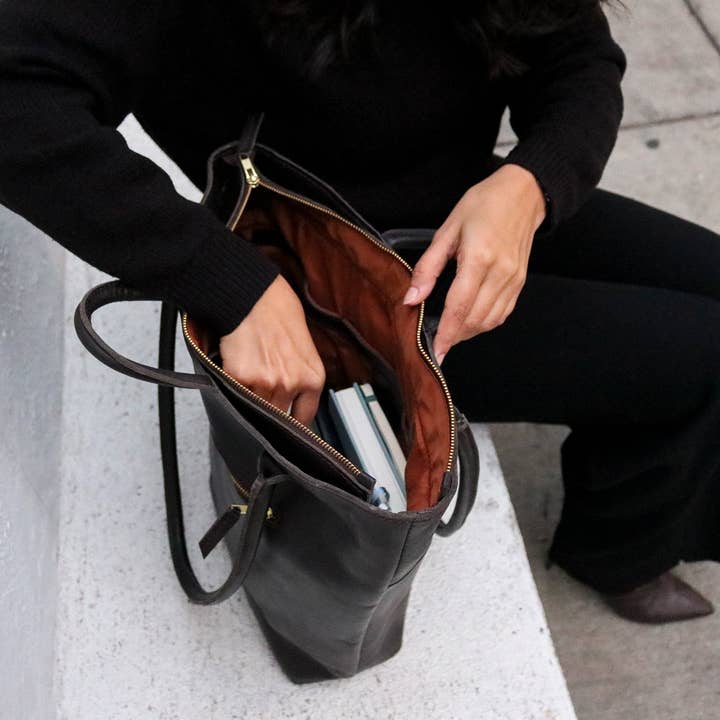 Utility Tote, Dark Hazelnut for wholesale on Faire3