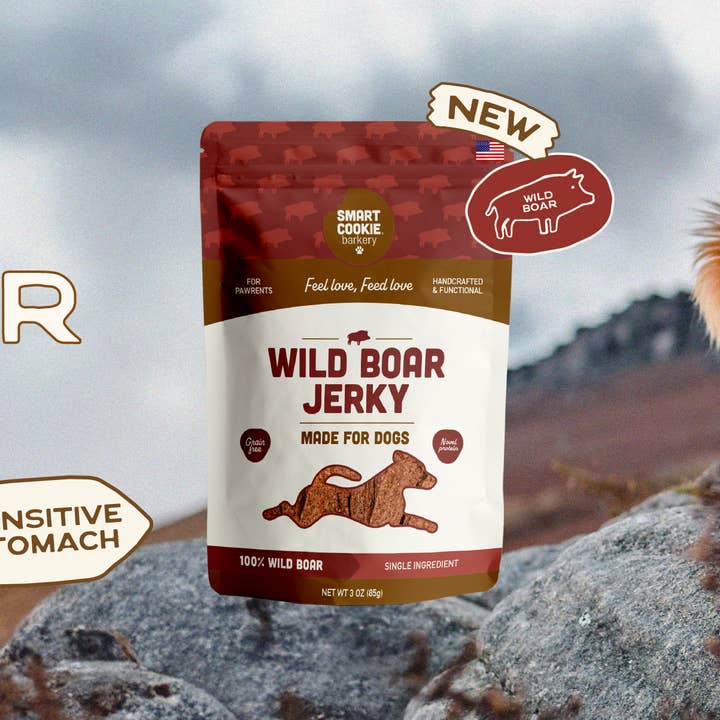 Smart Cookie Barkery - Wholesale Pet Treats - Dog - Wild Boar Jerky Strips2