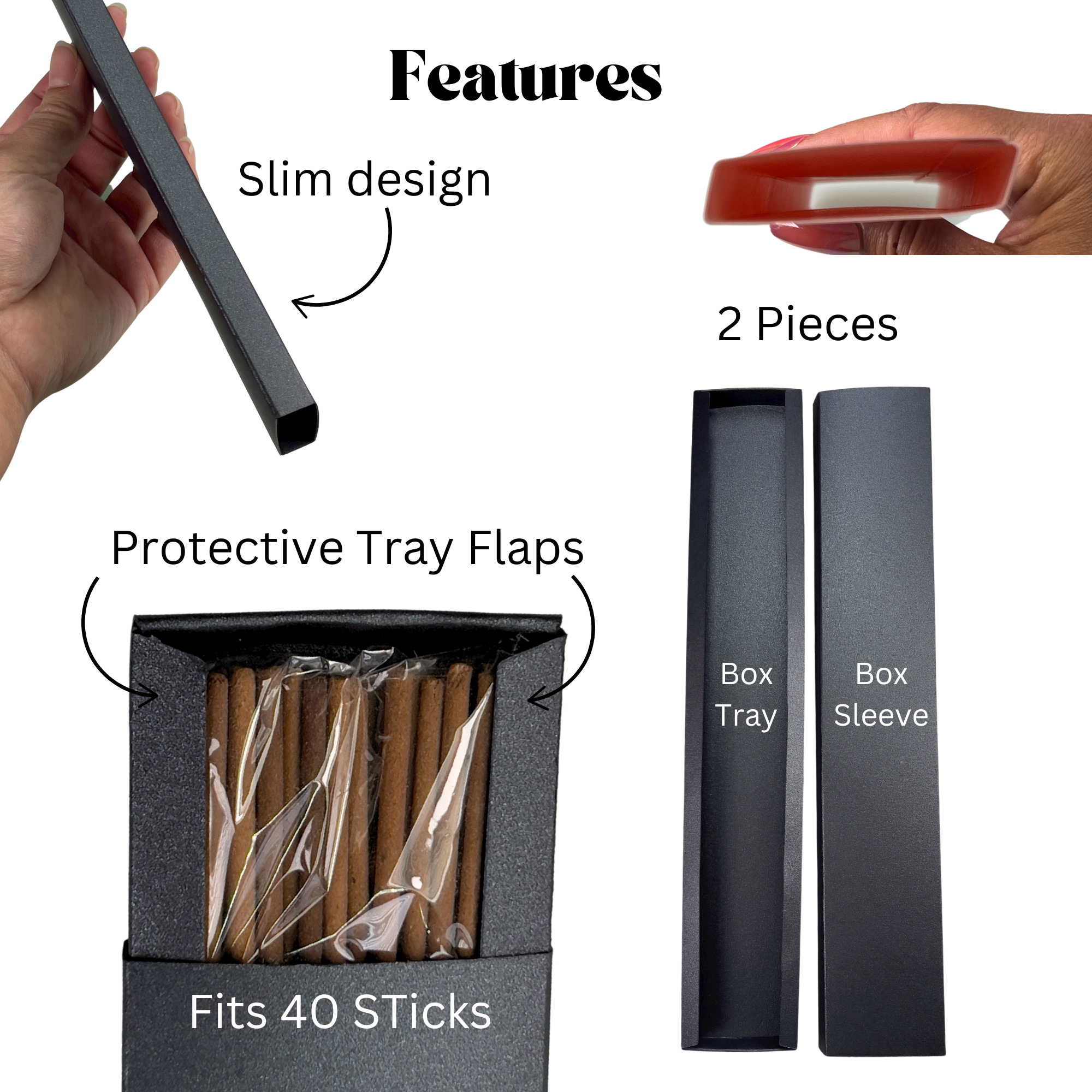 Vici Pack - Wholesale Incense Holder - Incense Stick Packaging Boxes Slider Box Style 25 Units3