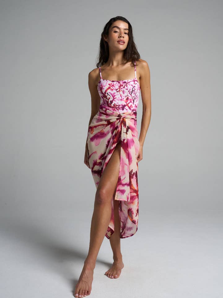 Sarong avec liens Algae pour la vente par SIGAL