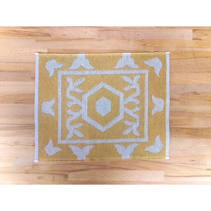 Fennco Styles – Individuais por atacado – Placemat Abstract Tecido Reversível Geo Design6