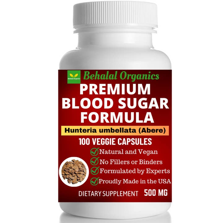 Behalal Organics - Venta al por mayor Suplementos/vitaminas para beber - Blood Sugar Formula Capsule Premium Support con Abere