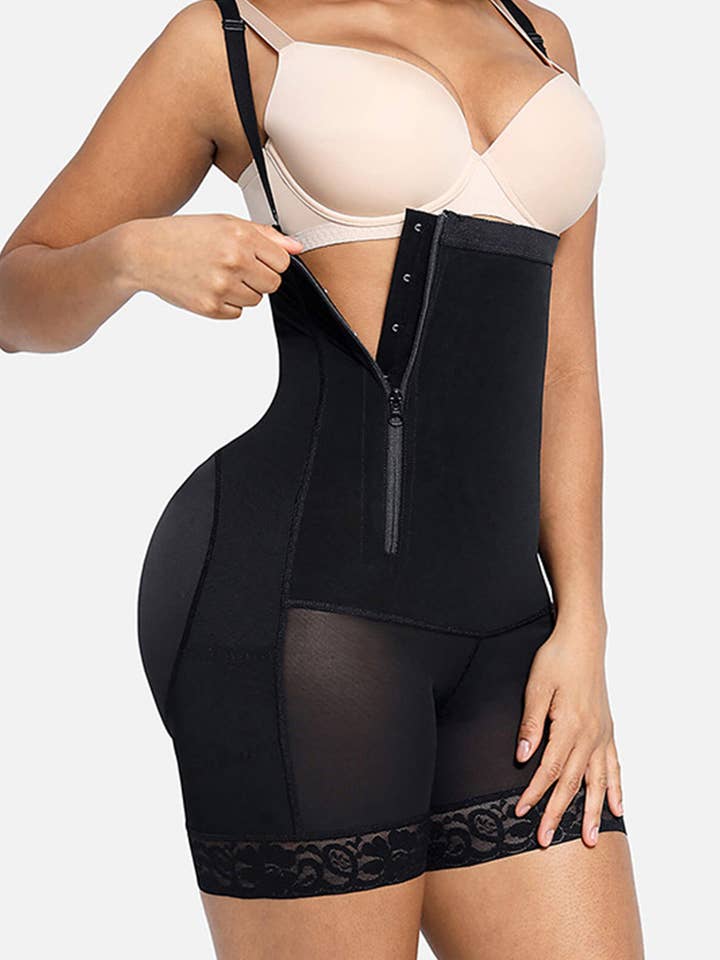 NINEXIS - Wholesale Shapewear - Women's - CWSBSSL0100_DETACHABLE STRAP ONE-PIECE PLUS SIZE BODY SUIT4