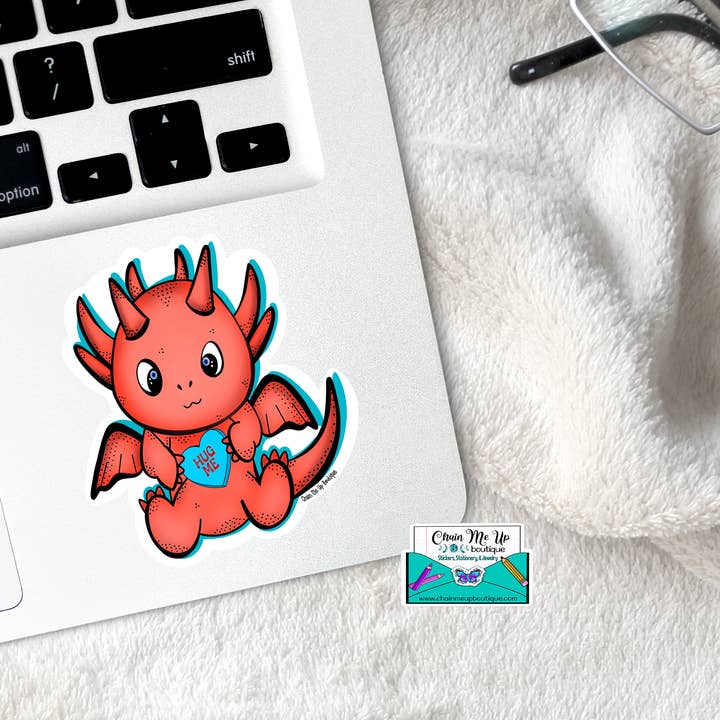 Orange Dragon Waterproof Sticker for wholesale by Candid Adventures Boutique