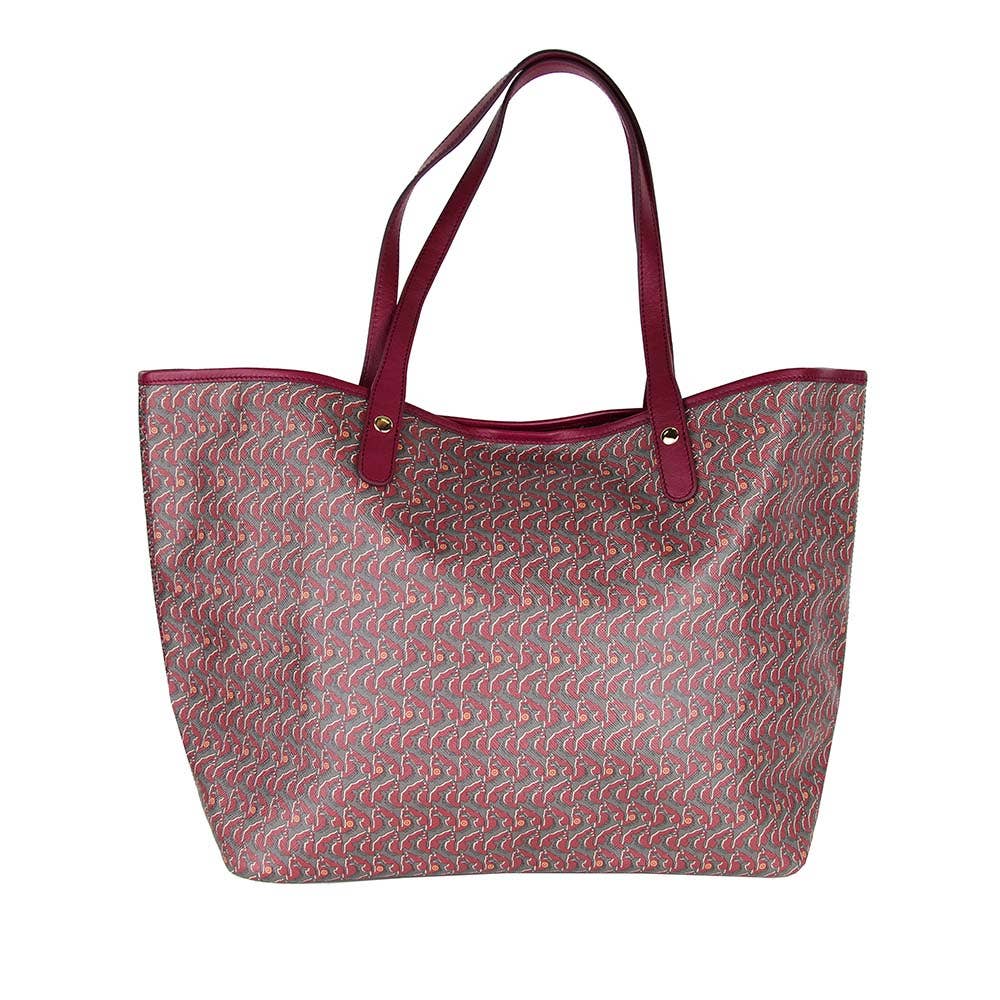 Artumès & Co - Wholesale Tote Bag - Women's - Eden leather and coated canvas tote - Daims Galet - tomette2
