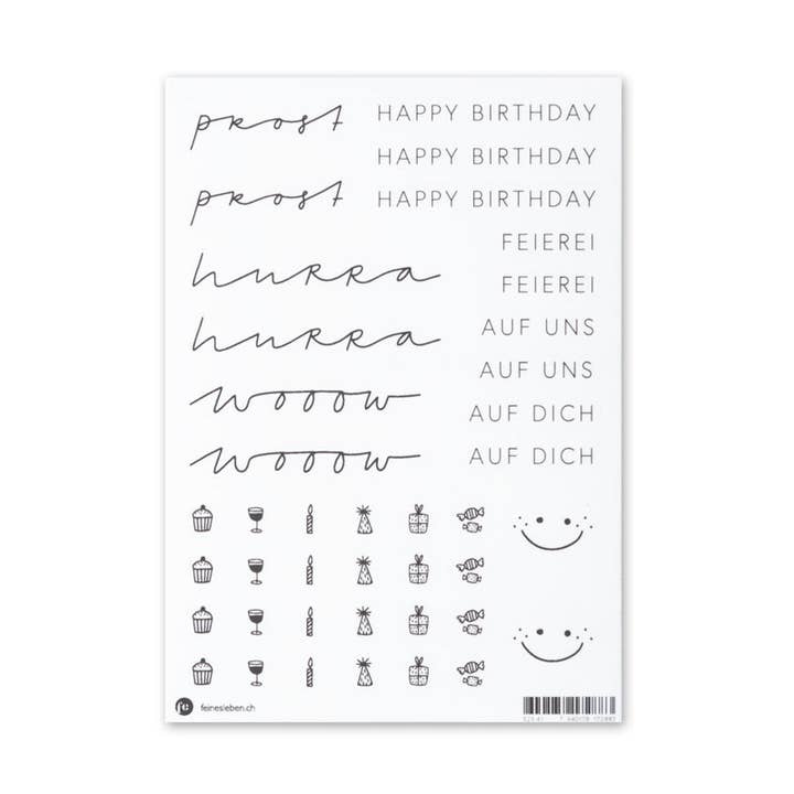 Happy | sticker sheet for wholesale by feines