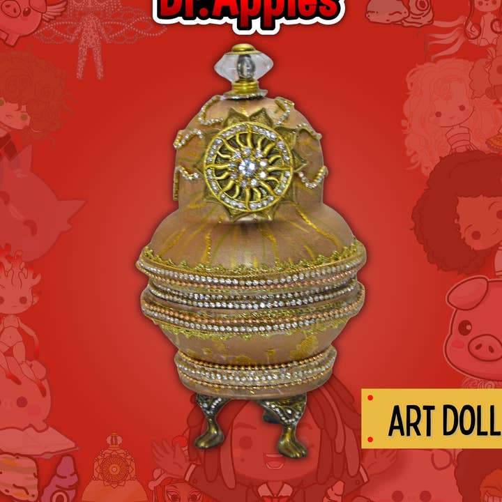 Dr. Apples, LLC - Vente Décorations de table - Ooak- Poupée- Poupées russes matriochka en bois de cristal0