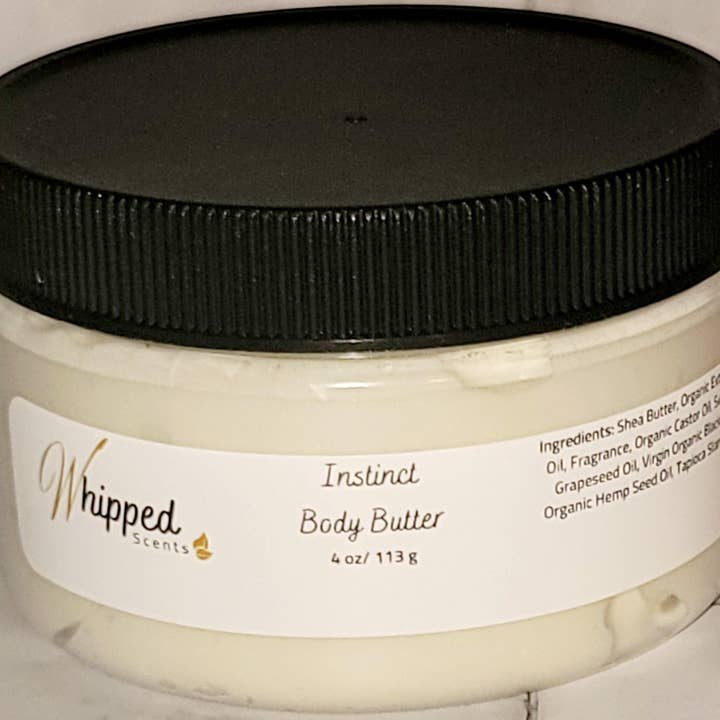 Beurre corporel parfumé pour hommes, Instinct pour la vente par Whipped Scents